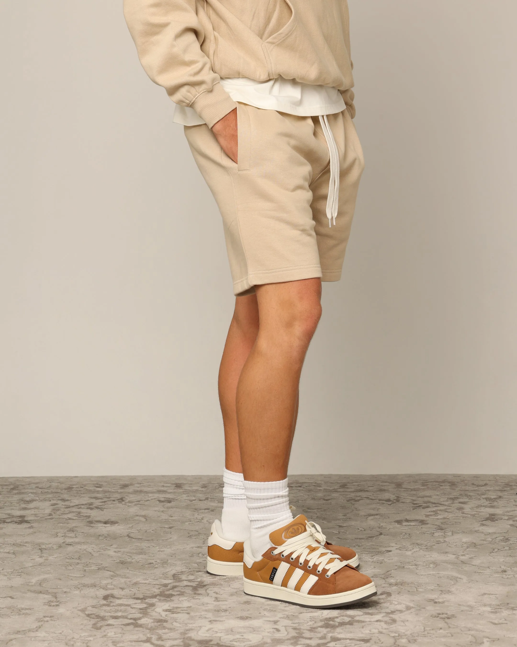Carré Blanc Classic Sweat Shorts Stone sold by Culture Kings product image thumbnail 5