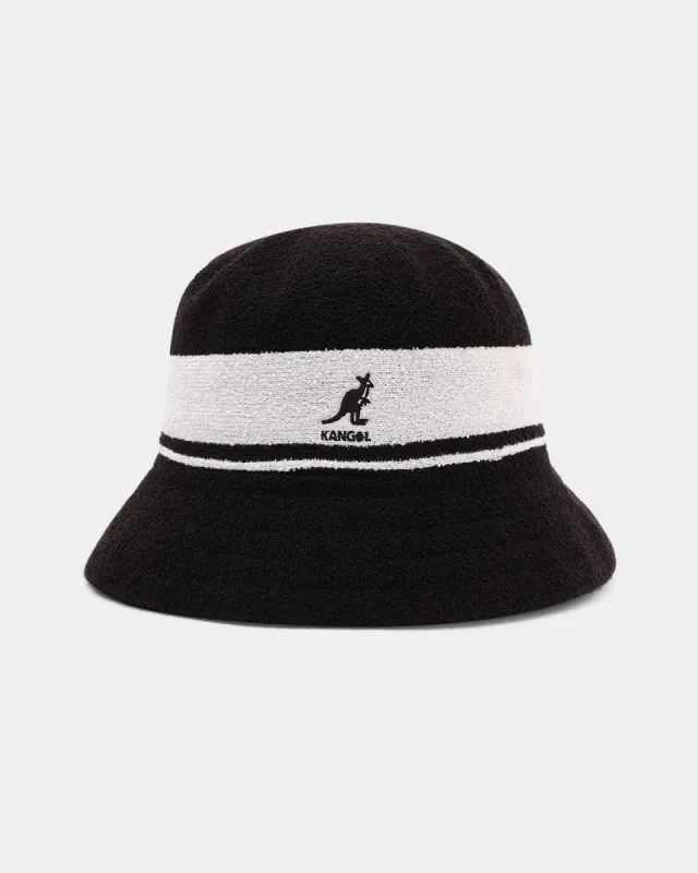 Kangol Bermuda Stripe Bucket Black sold by Culture Kings