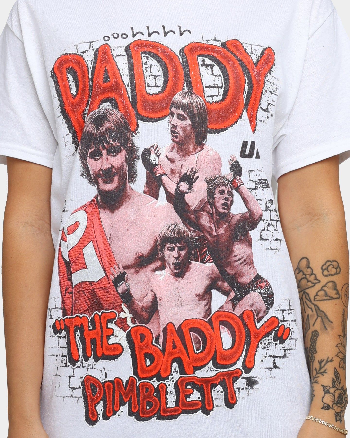 Goat Crew X UFC Paddy The Baddy T-Shirt White sold by Culture Kings product image thumbnail 3