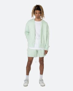 MNML Fuzzy Cardigan Sweater Mint sold by Culture Kings