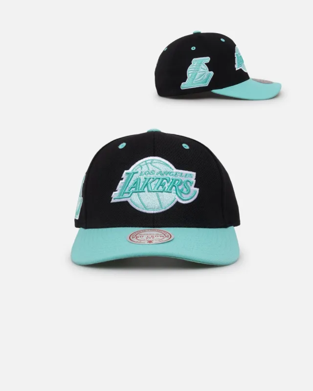 Mitchell & Ness Los Angeles Lakers "Ice Blue" Script Origin Snapback Black/Ice Blue sold by Culture Kings