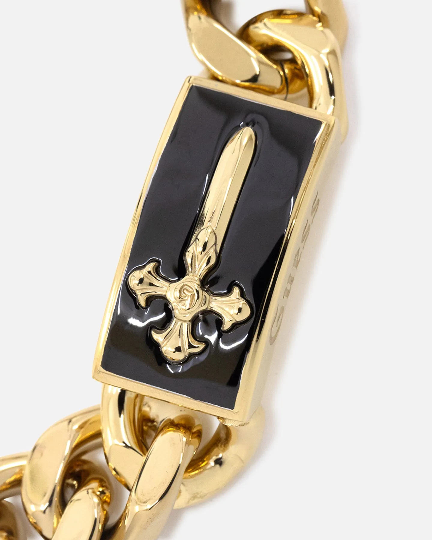 Guess Mainline South Alameda Shield Tag Bracelet Yellow Gold sold by Culture Kings product image thumbnail 4