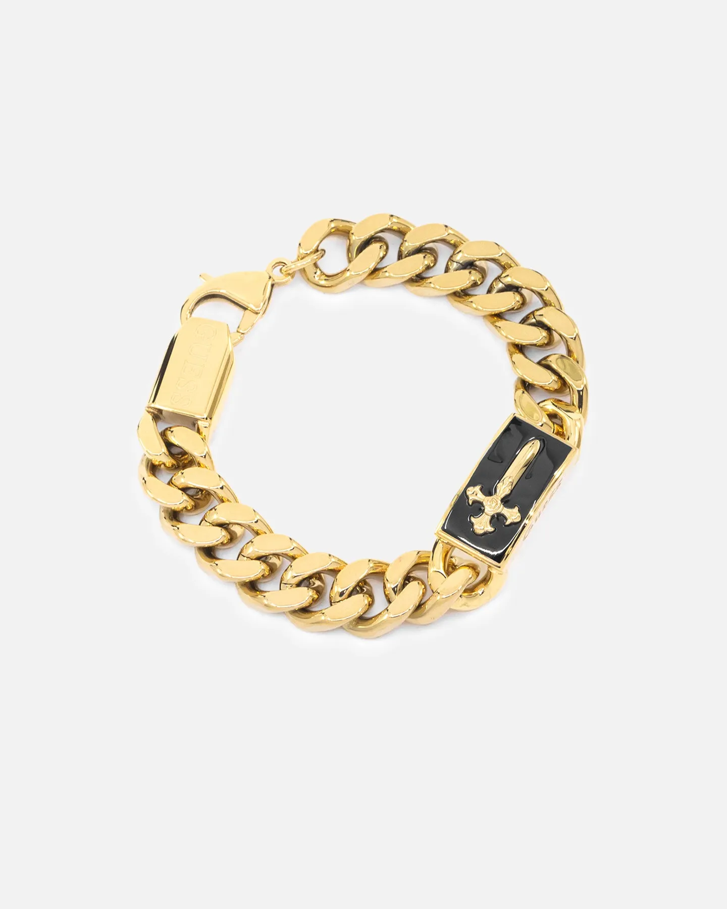 Guess Mainline South Alameda Shield Tag Bracelet Yellow Gold sold by Culture Kings product image thumbnail 2