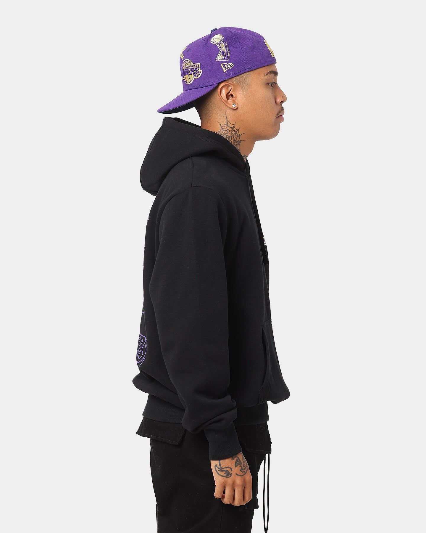 New Era Los Angeles Lakers Black Repeat Hoodie Black sold by Culture Kings product image thumbnail 5