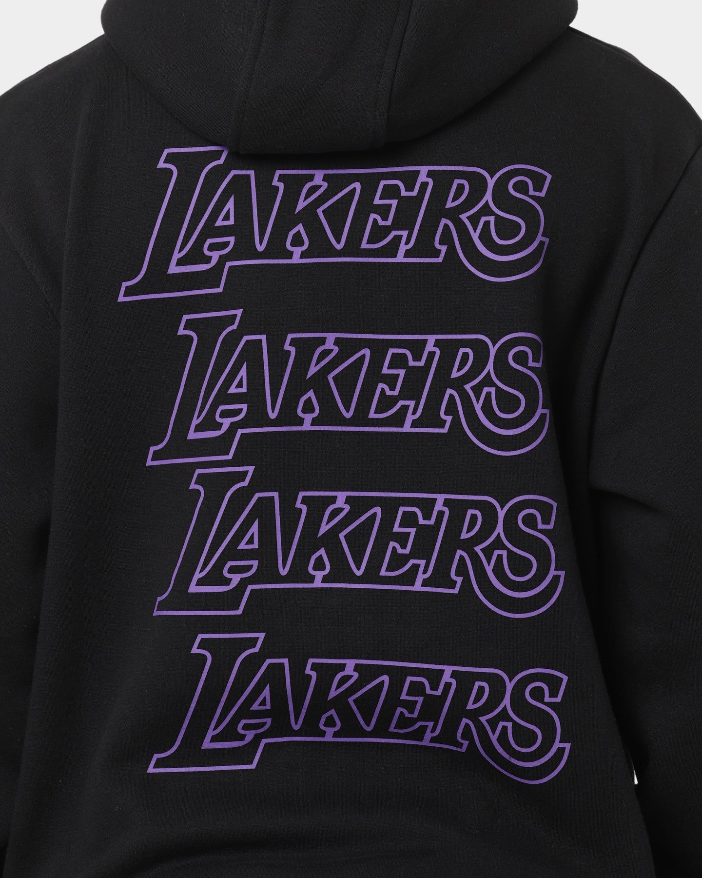 New Era Los Angeles Lakers Black Repeat Hoodie Black sold by Culture Kings product image thumbnail 4
