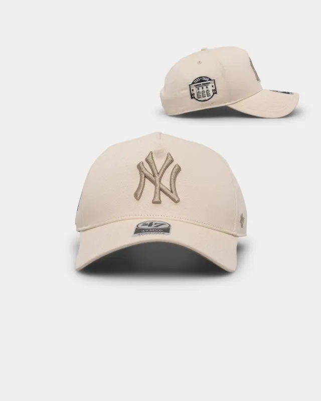 47 Brand New York Yankees 'Caramel Swirl' Sure Shot MVP Snapback Natural/Khaki sold by Culture Kings