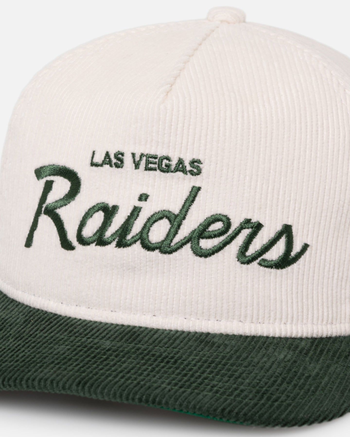 New Era Las Vegas Raiders 'Currency Corduroy' Golfer Pre-Curved Snapback Chrome White sold by Culture Kings product image thumbnail 2
