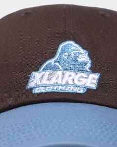 XLARGE Slanted Logo Snapback Brown/Navy sold by Culture Kings