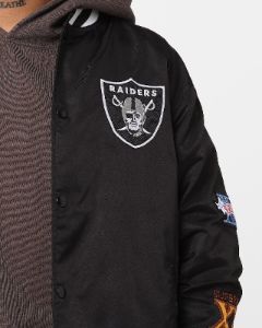 New Era Las Vegas Raiders Nylon Varsity Jacket Black | Parallel