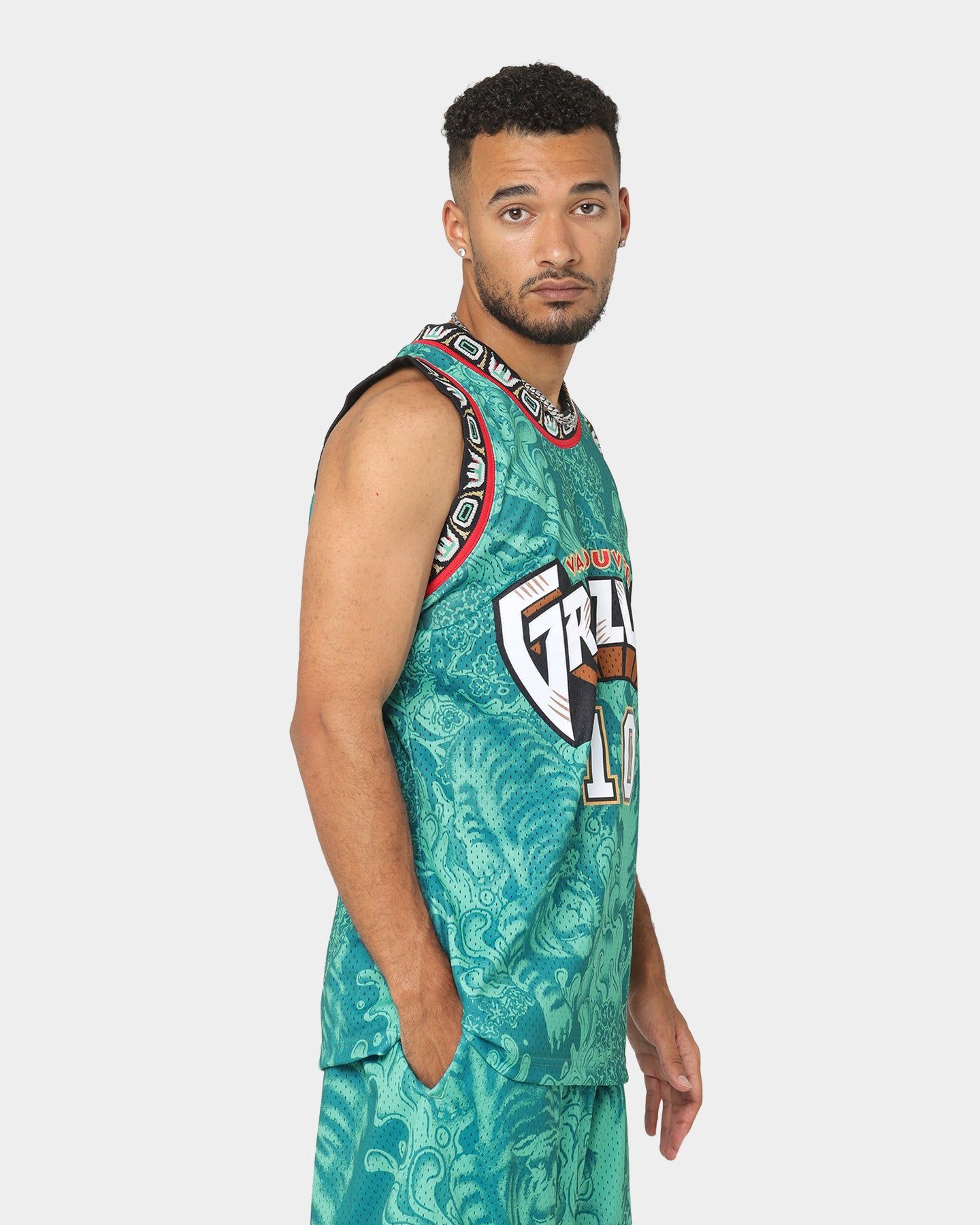 Mitchell & Ness Memphis Grizzlies Mike Bibby #10 CNY 4.0 Swingman Jersey Teal sold by Culture Kings product image thumbnail 5