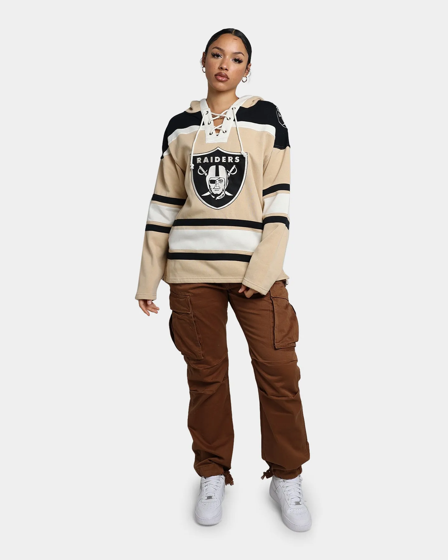 47 Brand Las Vegas Raiders Superior Lacer Hoodie Khaki sold by Culture Kings product image thumbnail 2