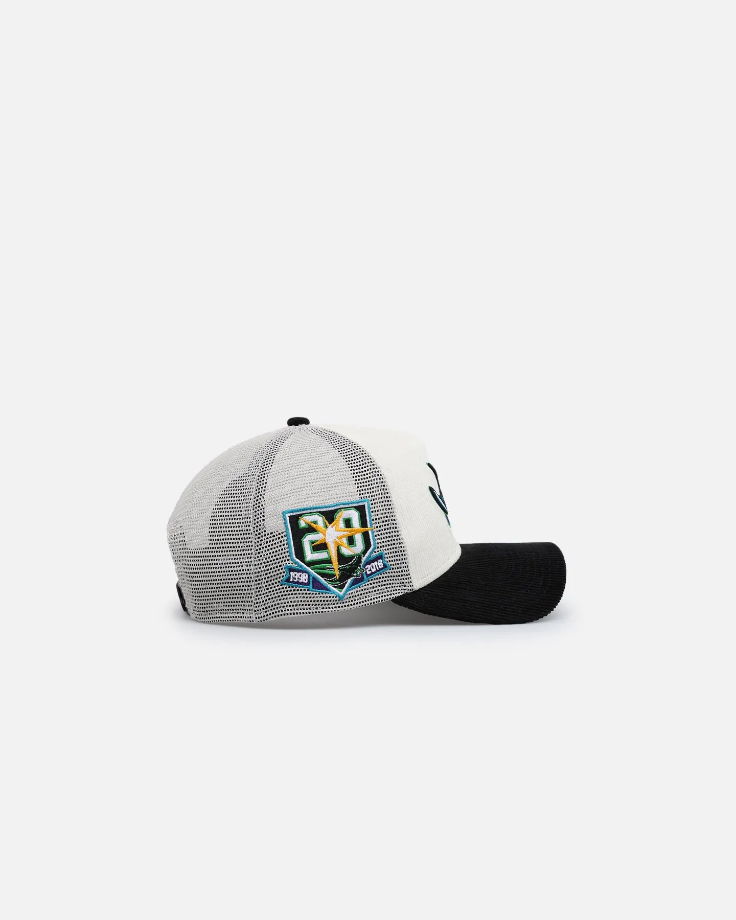 New Era Tampa Bay Rays '2-Tone Corduroy' 9FORTY A-Frame Trucker Snapback Chrome/Black sold by Culture Kings product image thumbnail 3