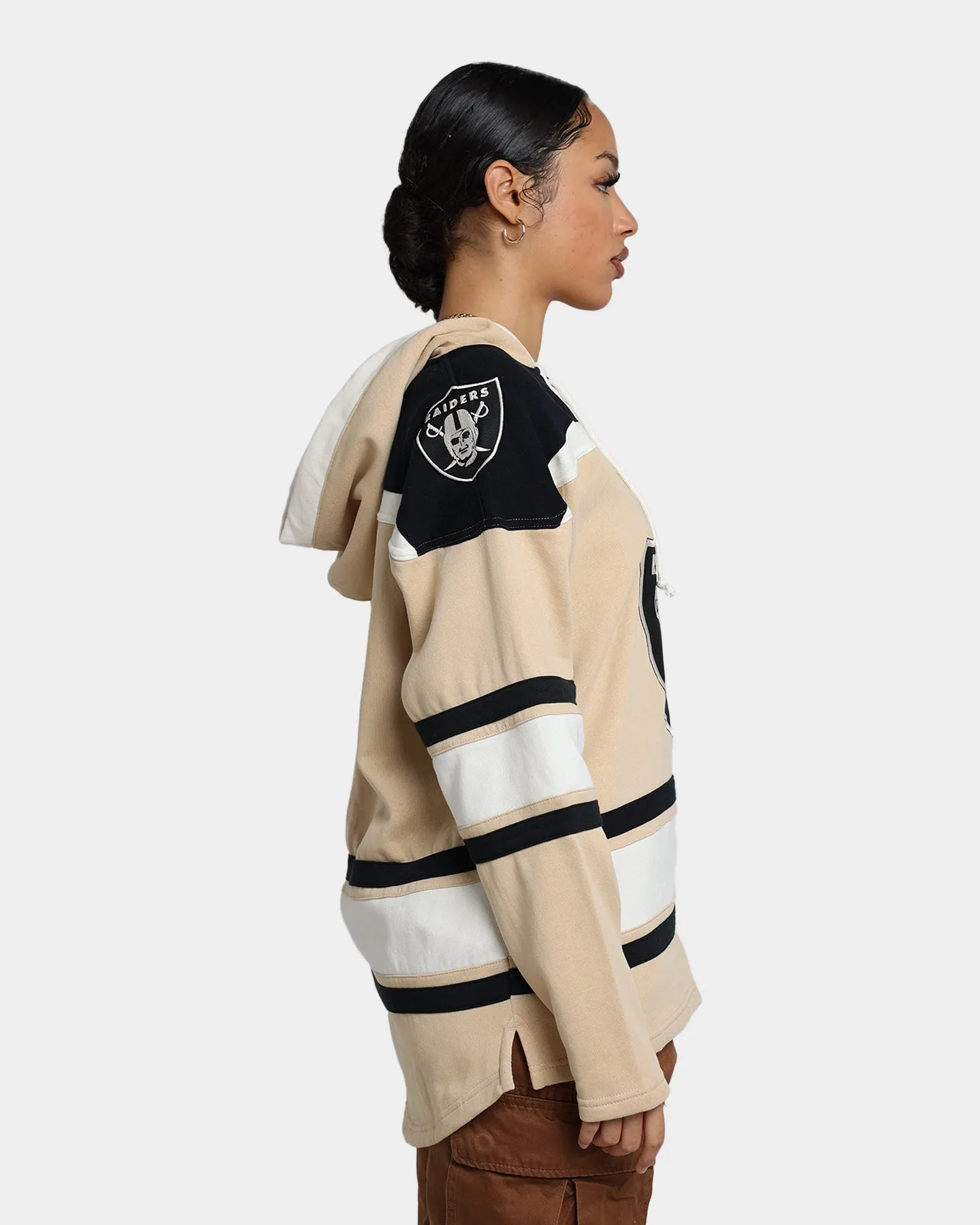 47 Brand Las Vegas Raiders Superior Lacer Hoodie Khaki sold by Culture Kings product image thumbnail 5