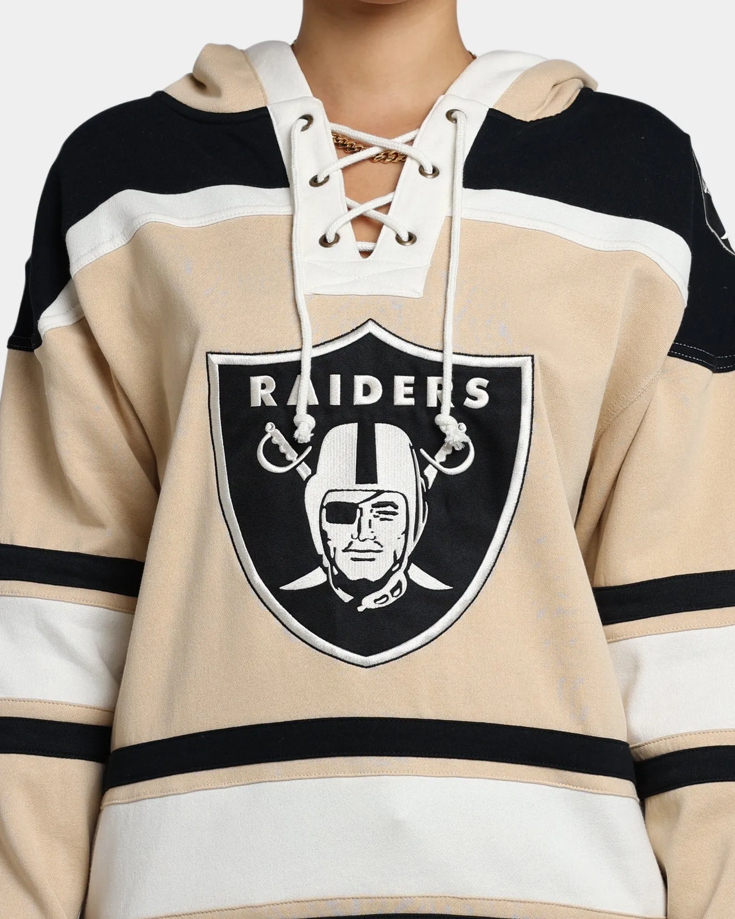 47 Brand Las Vegas Raiders Superior Lacer Hoodie Khaki sold by Culture Kings product image thumbnail 3