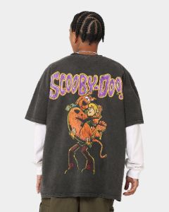 Goat Crew X Cartoon Network Green Ghost Heavyweight Vintage T-Shirt Black Wash sold by Culture Kings