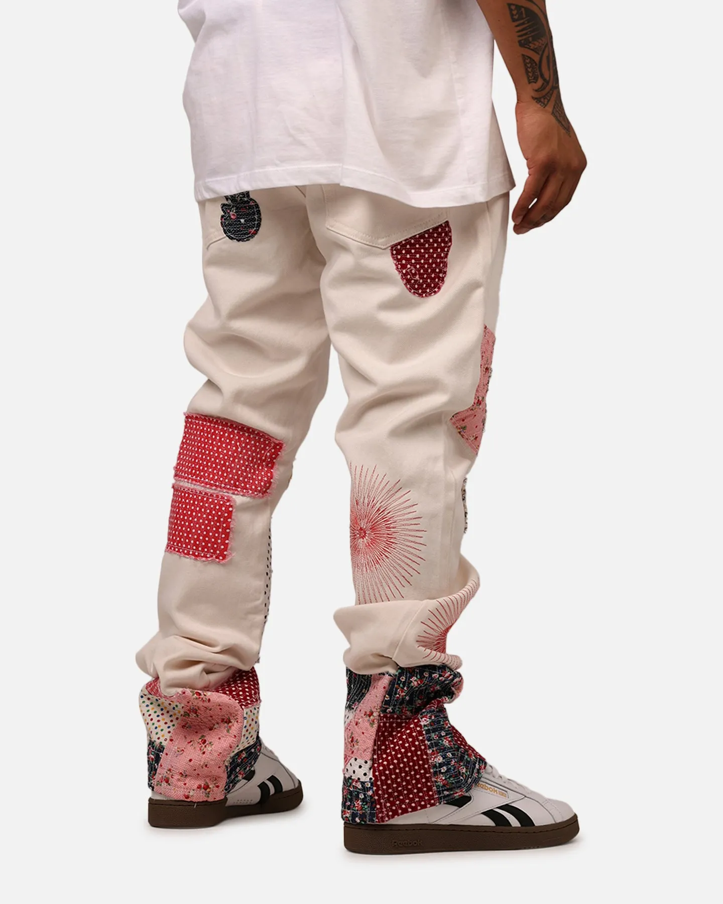 MNML B387 Rugged Flare Denim Jeans Off White sold by Culture Kings product image thumbnail 3