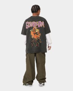 Goat Crew X Cartoon Network Green Ghost Heavyweight Vintage T-Shirt Black Wash sold by Culture Kings
