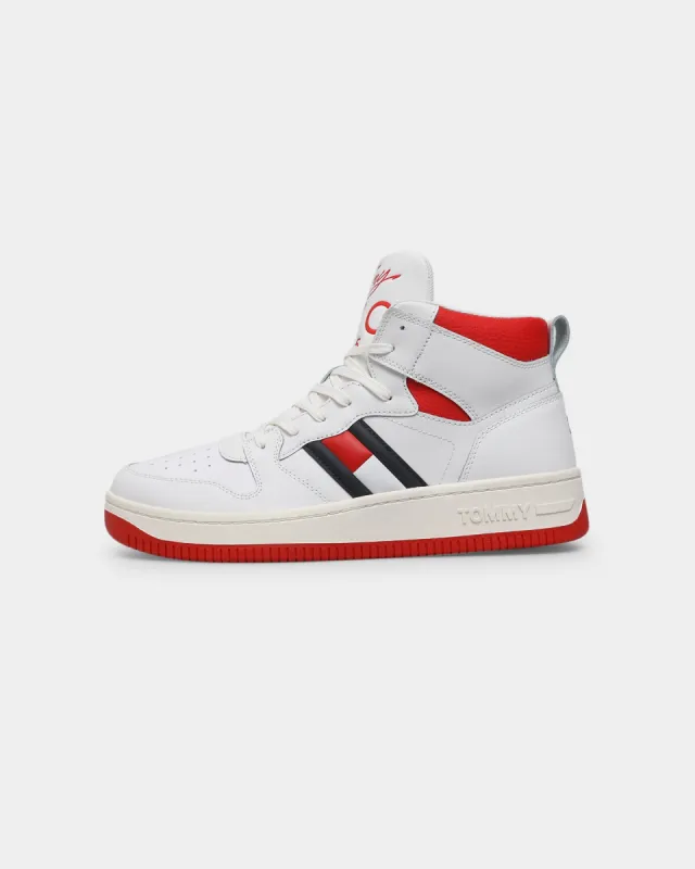 Tommy Jeans Basketball High Cupsole Sneaker Ecru made by Culture Kings