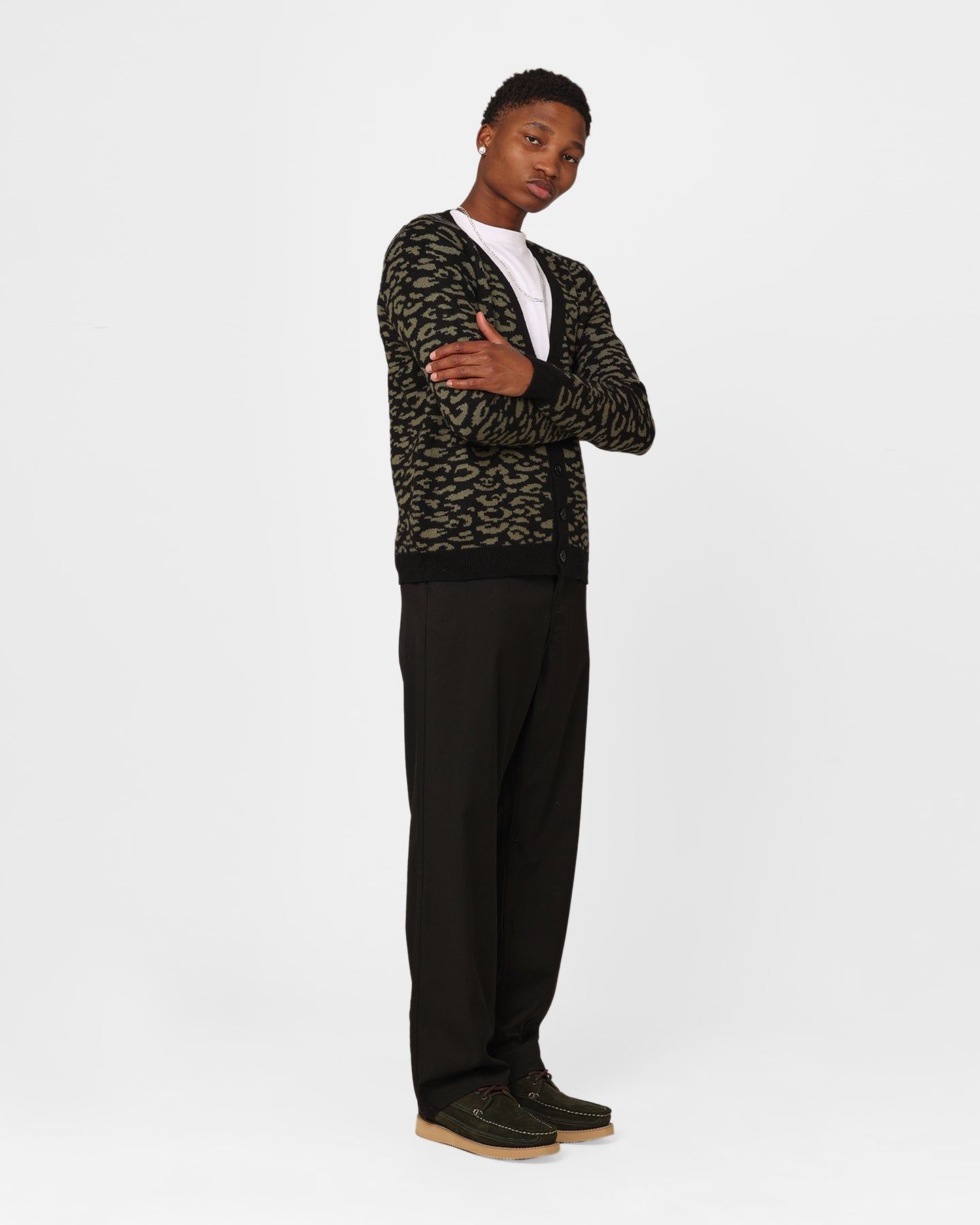 XXIII Thiago Leopard Cardigan Khaki/Black sold by Culture Kings product image thumbnail 2