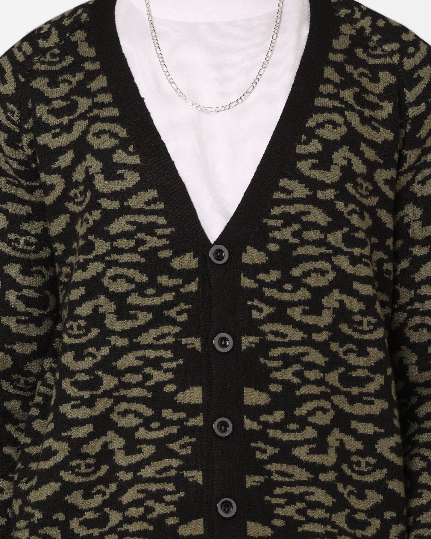 XXIII Thiago Leopard Cardigan Khaki/Black sold by Culture Kings product image thumbnail 3