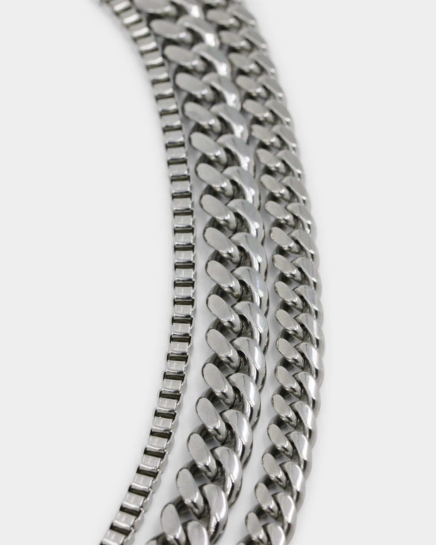Loiter Padlock Triple Chains Necklace Pack Silver sold by Culture Kings product image thumbnail 5