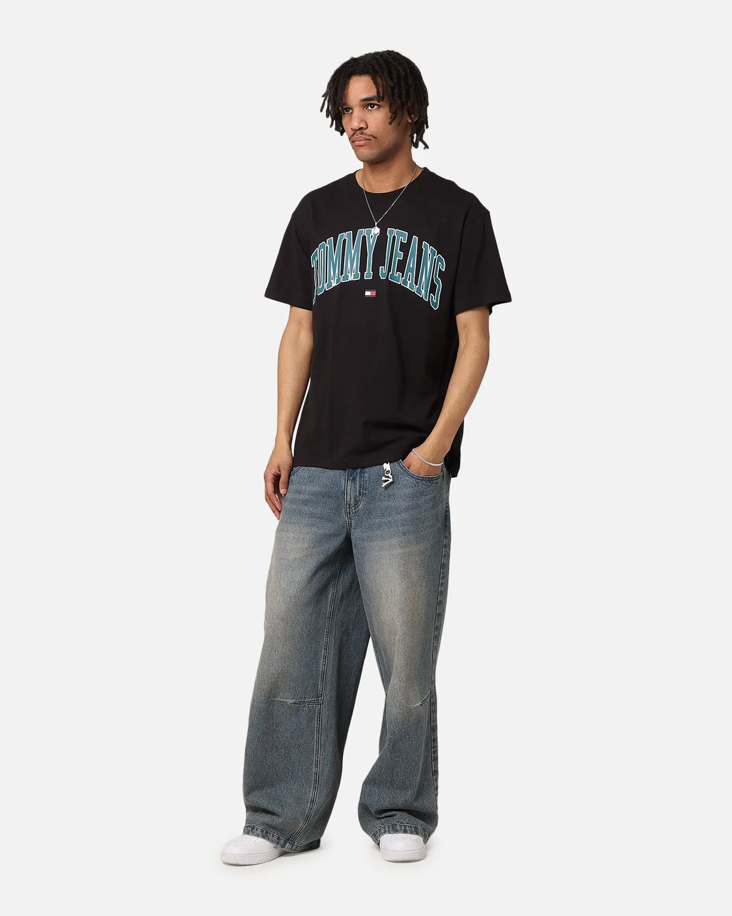 Tommy Jeans TJM Reg Popcolour Varsity T-Shirt Black sold by Culture Kings product image thumbnail 2