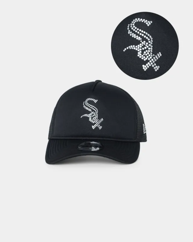 New Era Chicago White Sox 'Rhinestone' 9FORTY A-Frame Trucker Snapback Rhinestone sold by Culture Kings
