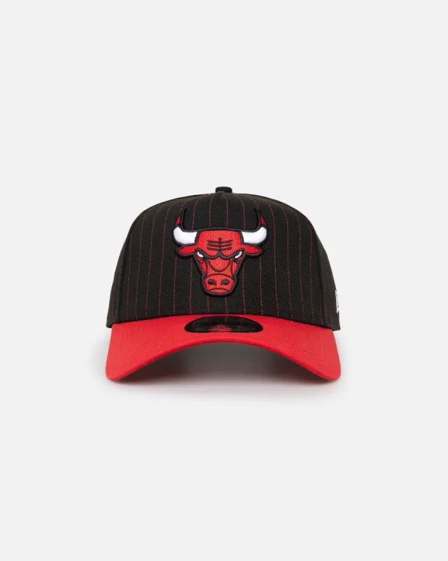 New Era Chicago Bulls '2-Tone Pinstripe' 9FORTY A-Frame Snapback Pinstripe sold by Culture Kings