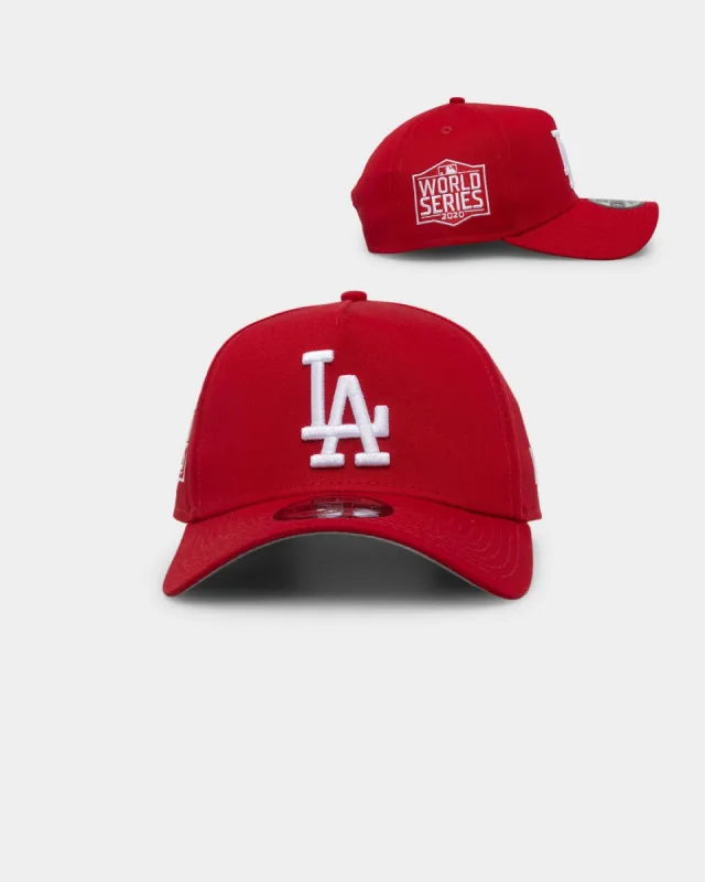New Era Los Angeles Dodgers 9FORTY A-Frame Snapback Scarlet sold by Culture Kings