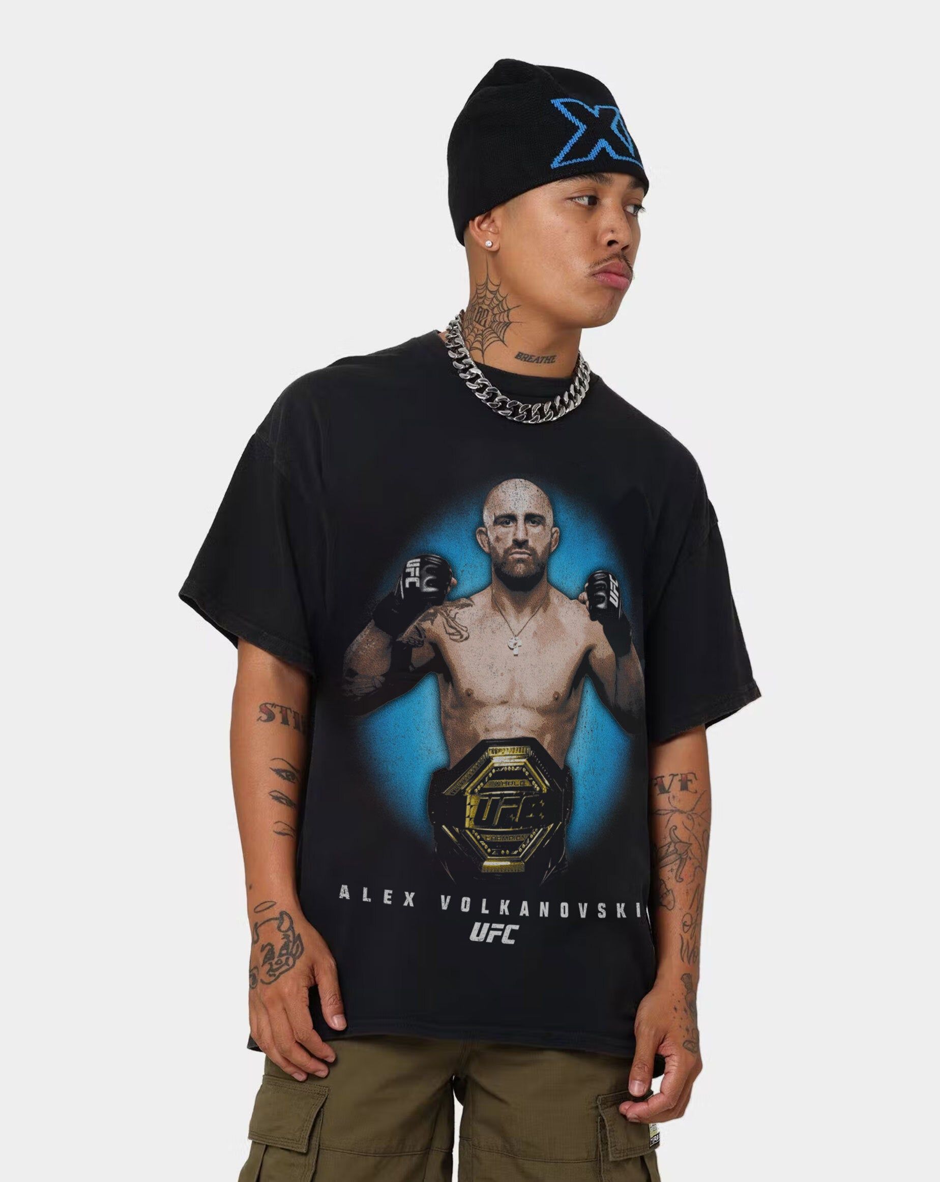 Goat Crew X UFC Alex Volkanovski Vintage T-Shirt Black Wash sold by Culture Kings