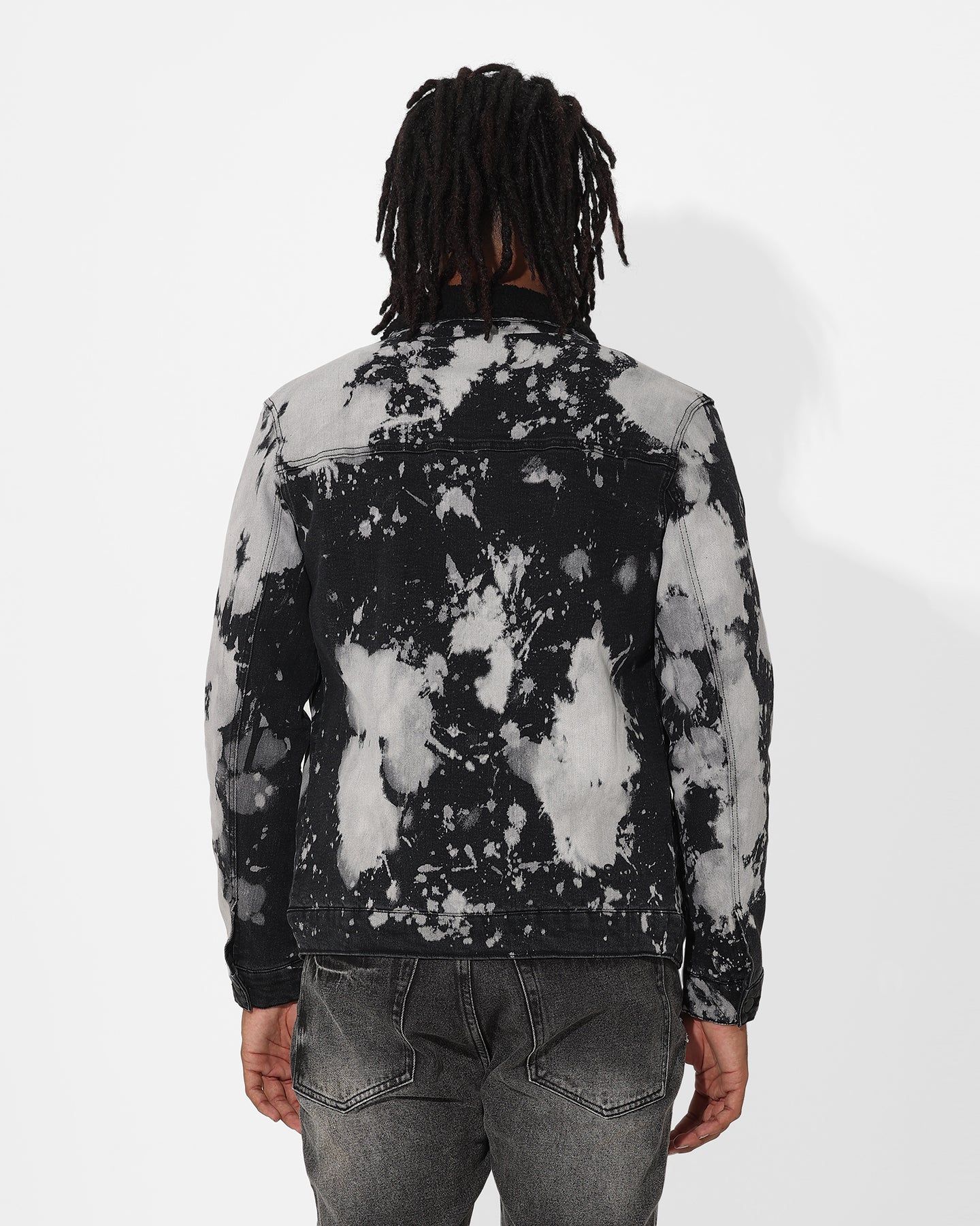 Saint Morta Splat Sherpa Jacket Black/Grey sold by Culture Kings product image thumbnail 4