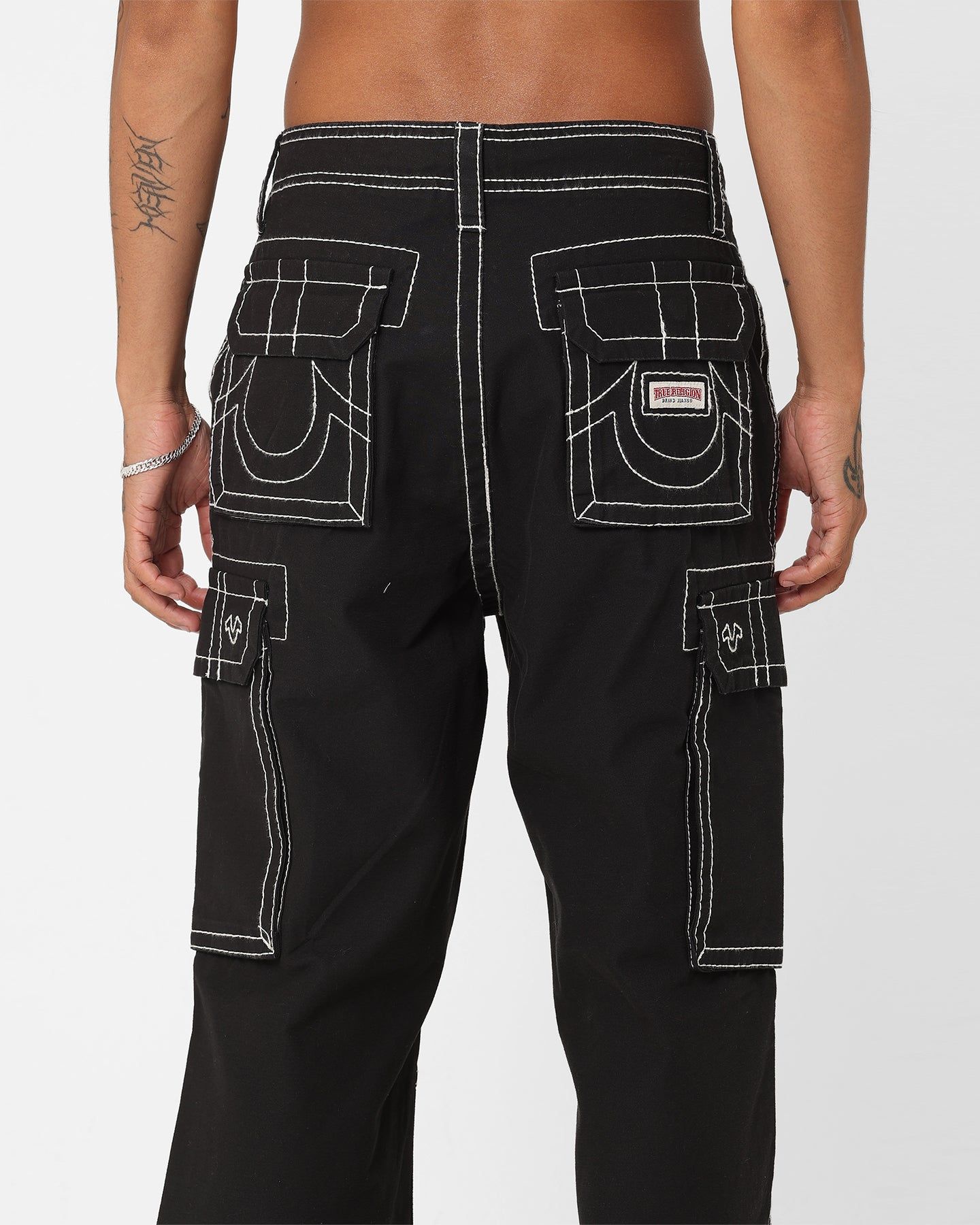 True Religion Big T Classic Cargo Pants Jet Black sold by Culture Kings product image thumbnail 8