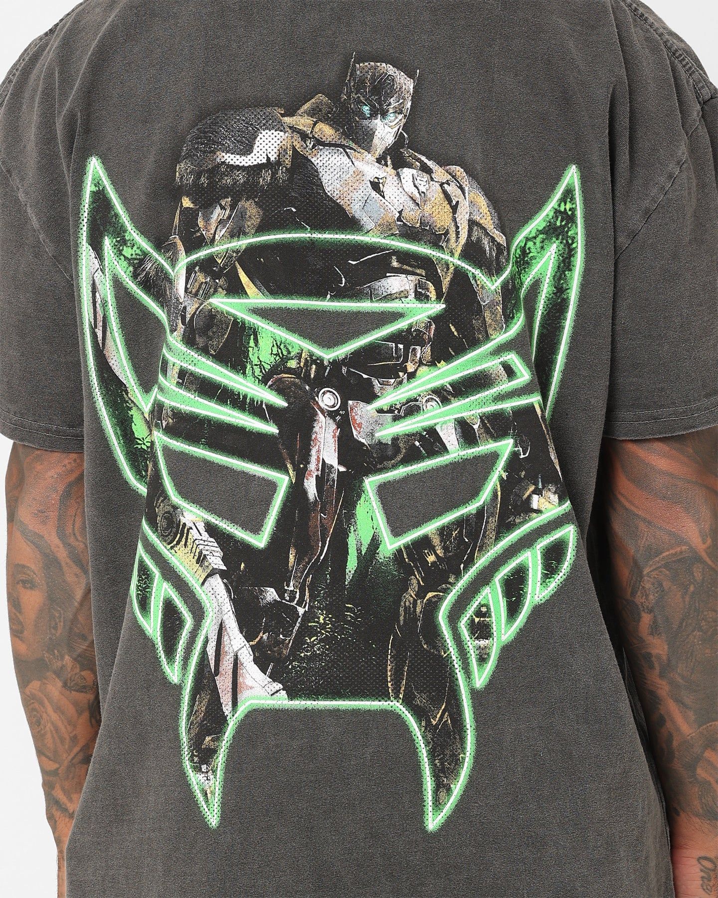 Goat Crew X Transformers Optimus Primal Heavyweight Vintage T-Shirt Black Wash sold by Culture Kings product image thumbnail 5