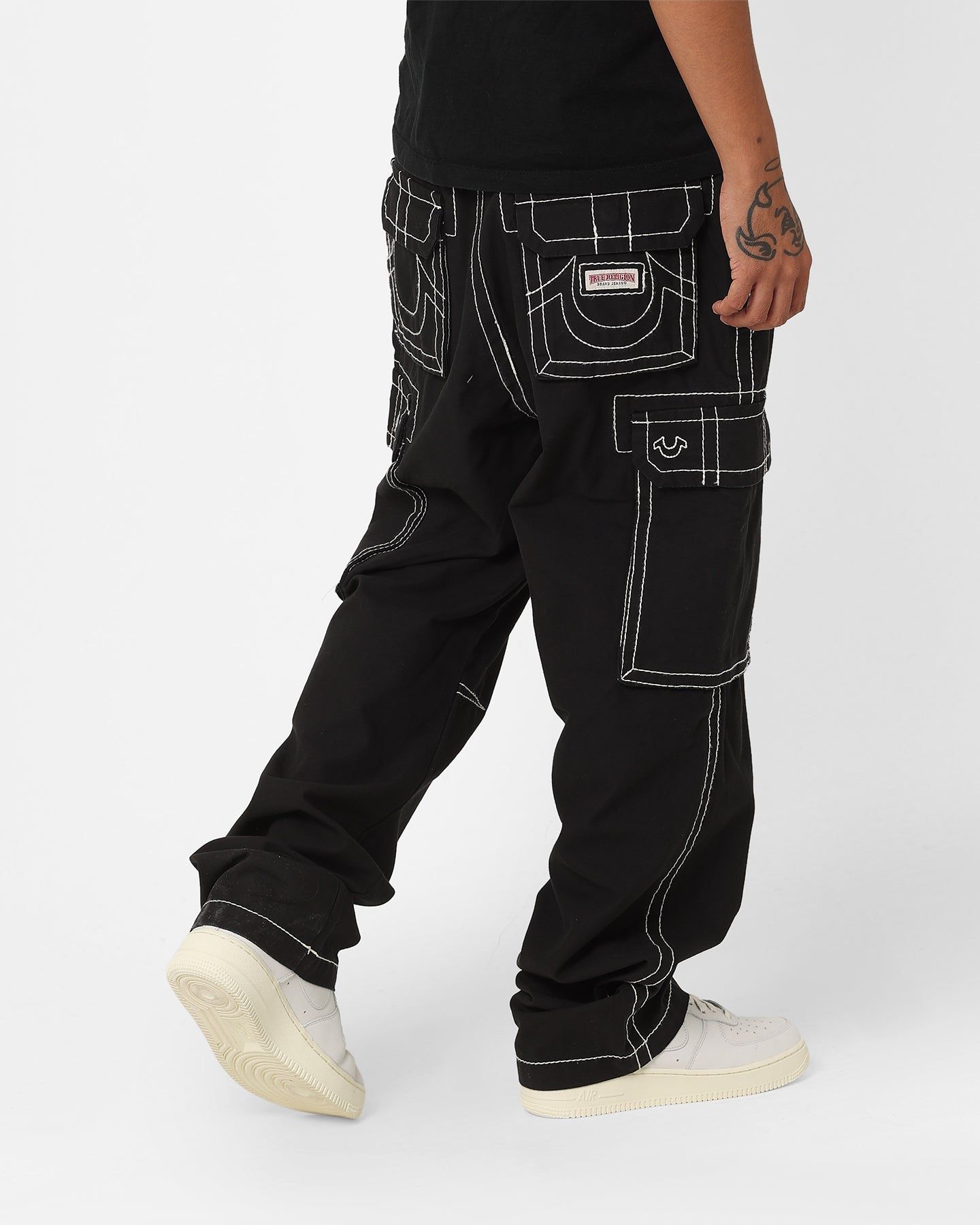 True Religion Big T Classic Cargo Pants Jet Black sold by Culture Kings product image thumbnail 6