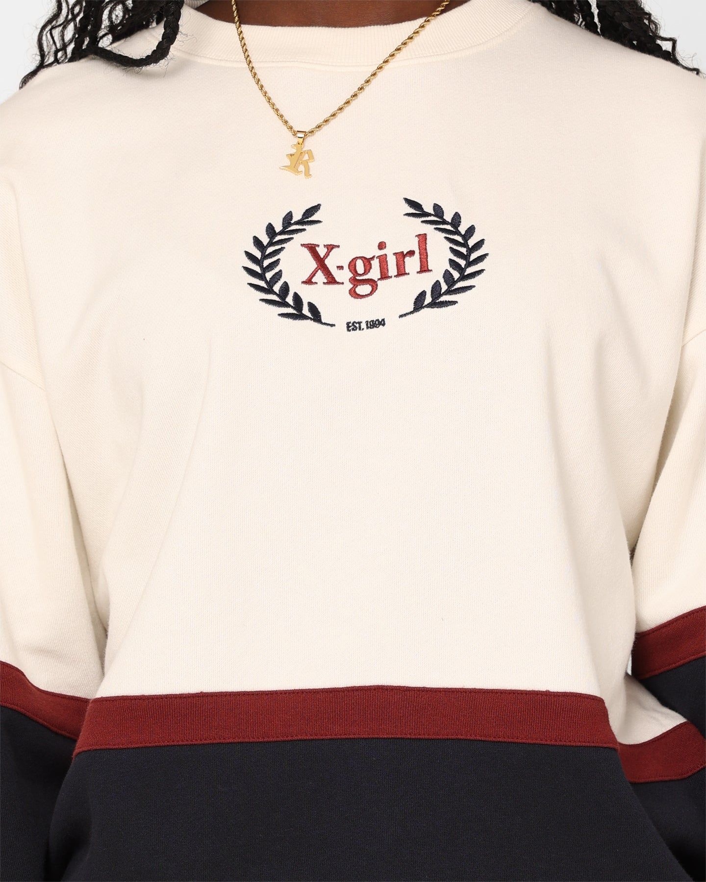 X-Girl Women's College Sweat Crewneck White sold by Culture Kings product image thumbnail 3