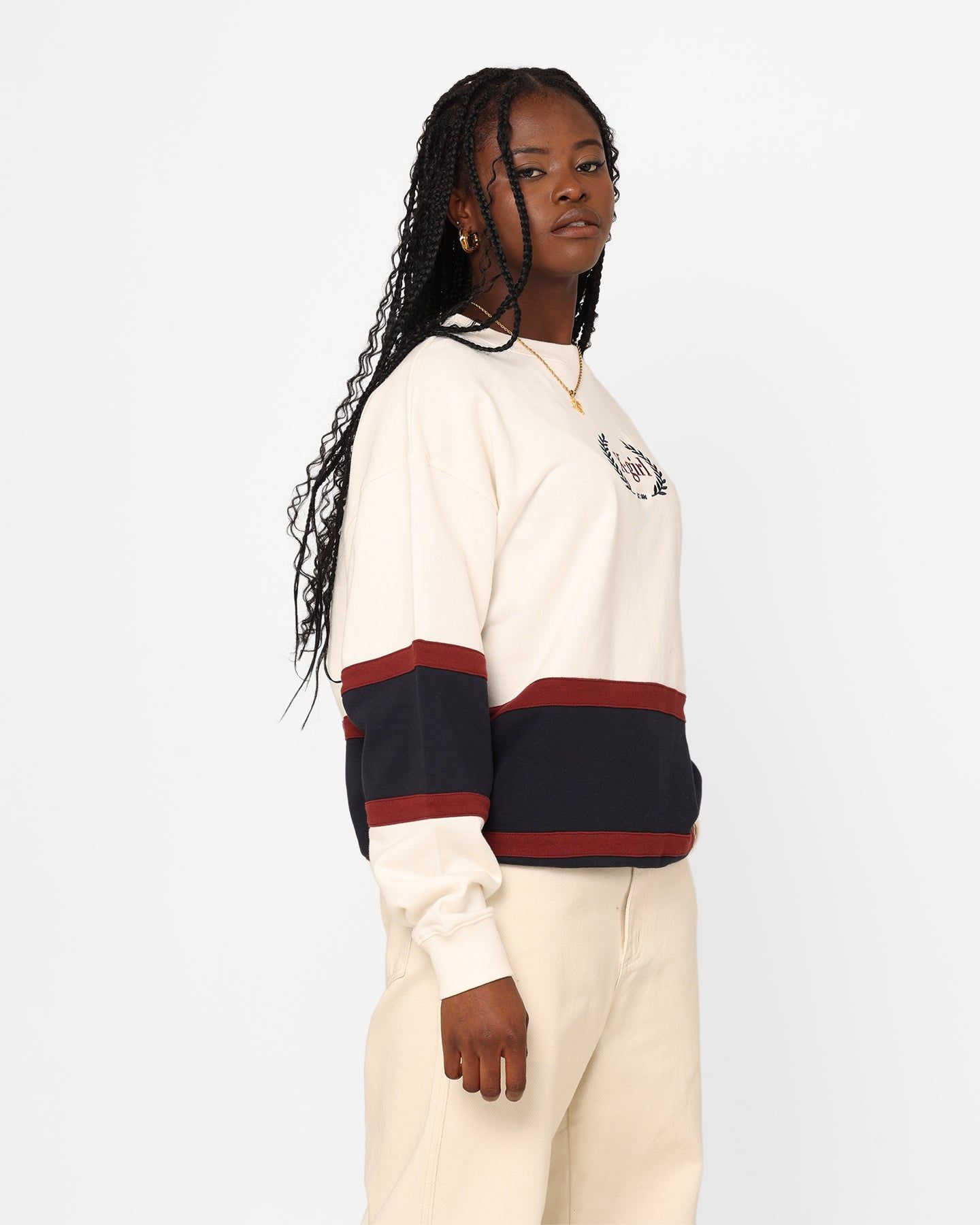 X-Girl Women's College Sweat Crewneck White sold by Culture Kings product image thumbnail 5