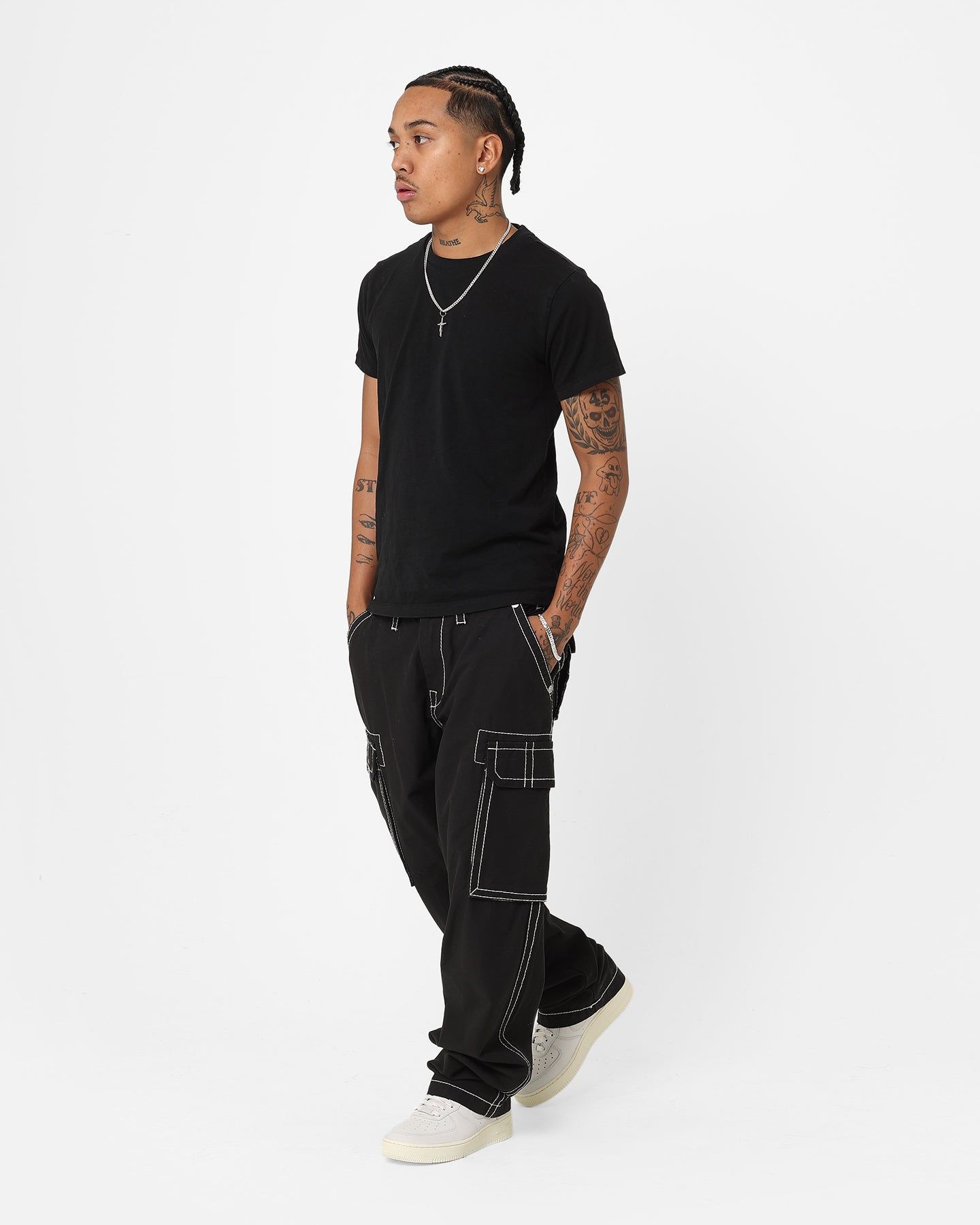 True Religion Big T Classic Cargo Pants Jet Black sold by Culture Kings product image thumbnail 2