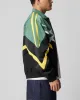 Loiter Hybrid Track Jacket Green/Yellow sold by Culture Kings
