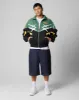 Loiter Hybrid Track Jacket Green/Yellow sold by Culture Kings