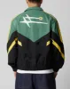 Loiter Hybrid Track Jacket Green/Yellow sold by Culture Kings