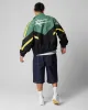 Loiter Hybrid Track Jacket Green/Yellow sold by Culture Kings