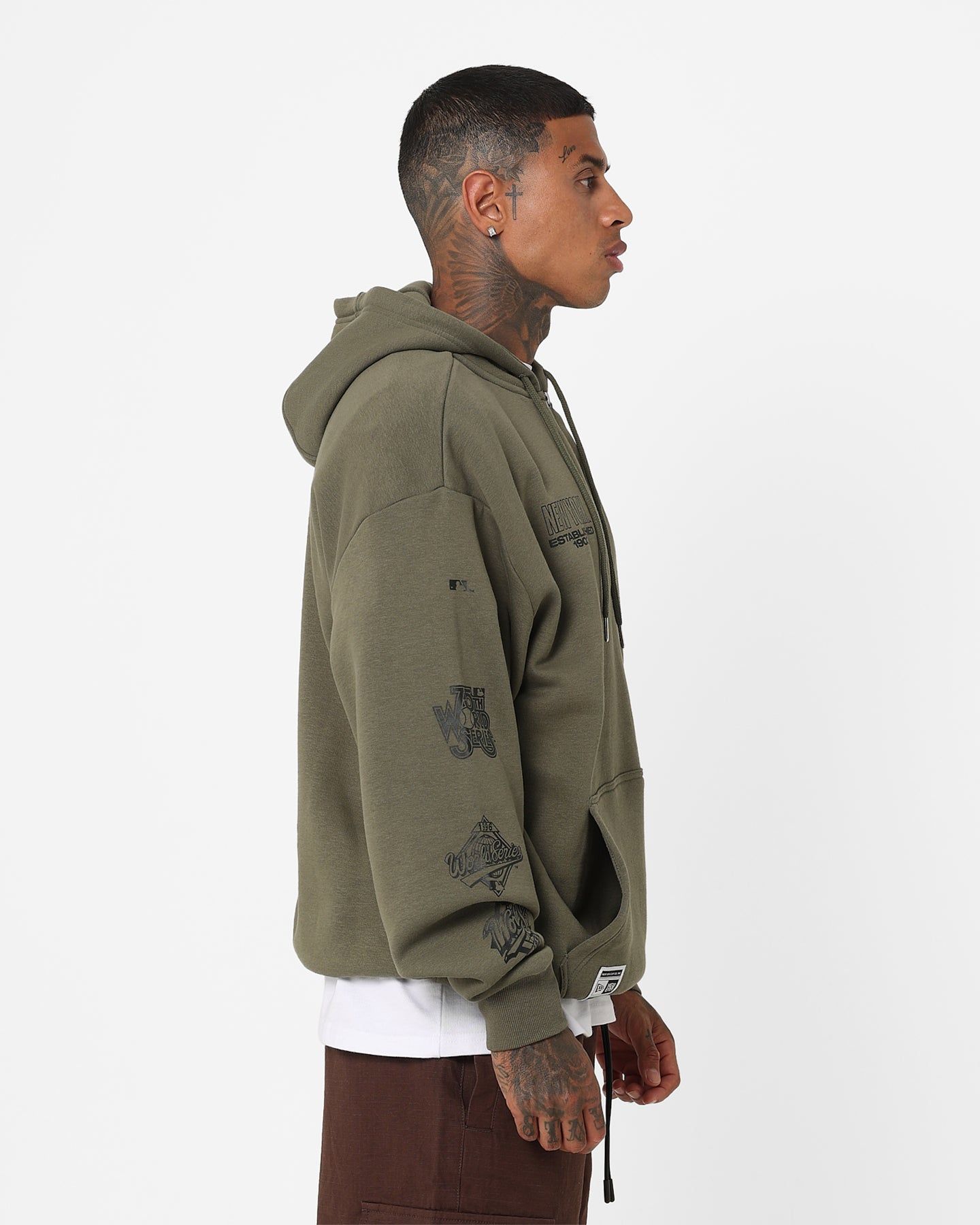 New Era New York Yankees 1/4 Zip Hoodie Green sold by Culture Kings product image thumbnail 5