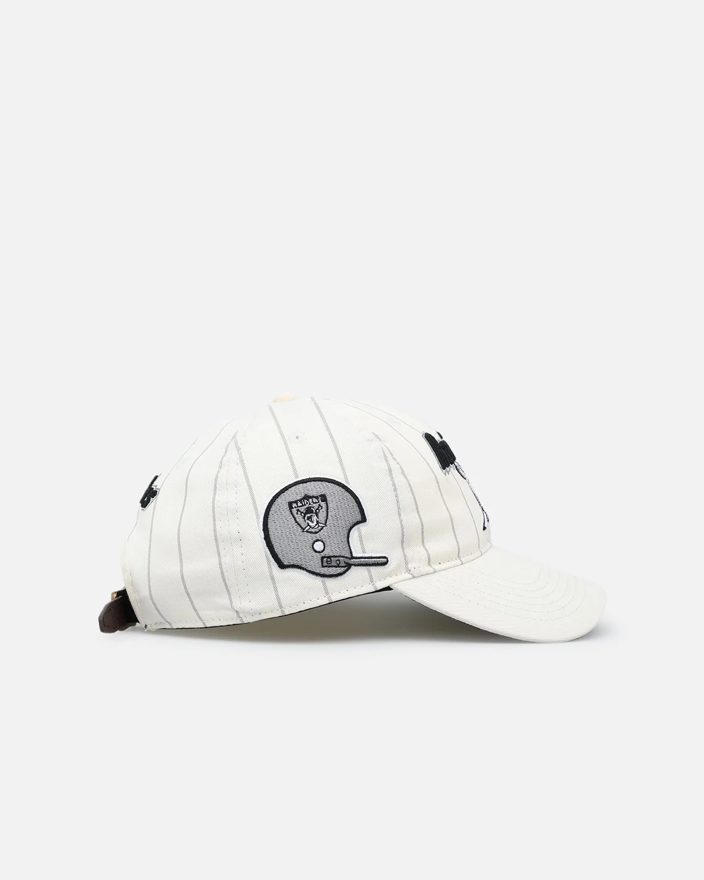 Pro Standard Las Vegas Raiders Pinstripe Dad Hat Strapback Eggshell/Yellow sold by Culture Kings product image thumbnail 3
