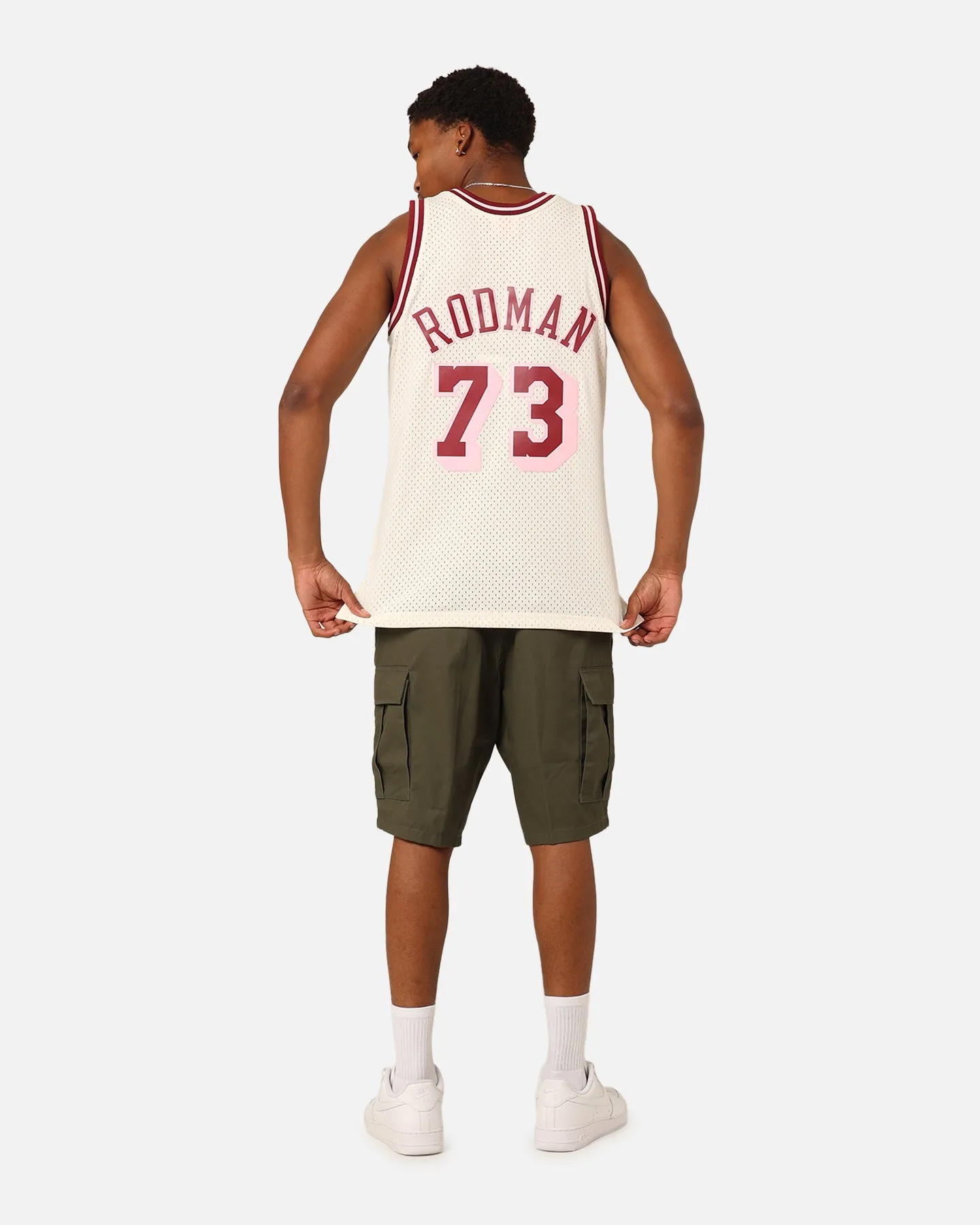 Mitchell & Ness Los Angeles Lakers Dennis Rodman 'Love & Devotion' Swingman Jersey Cream sold by Culture Kings product image thumbnail 2