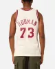 Mitchell & Ness Los Angeles Lakers Dennis Rodman 'Love & Devotion' Swingman Jersey Cream sold by Culture Kings