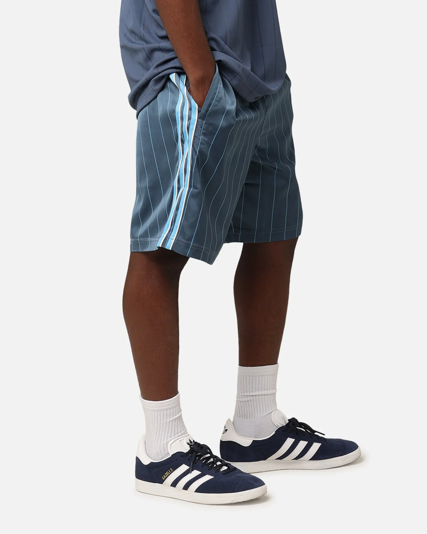 Adidas Pinstripe Sprinter Shorts Preloved Ink sold by Culture Kings product image thumbnail 5