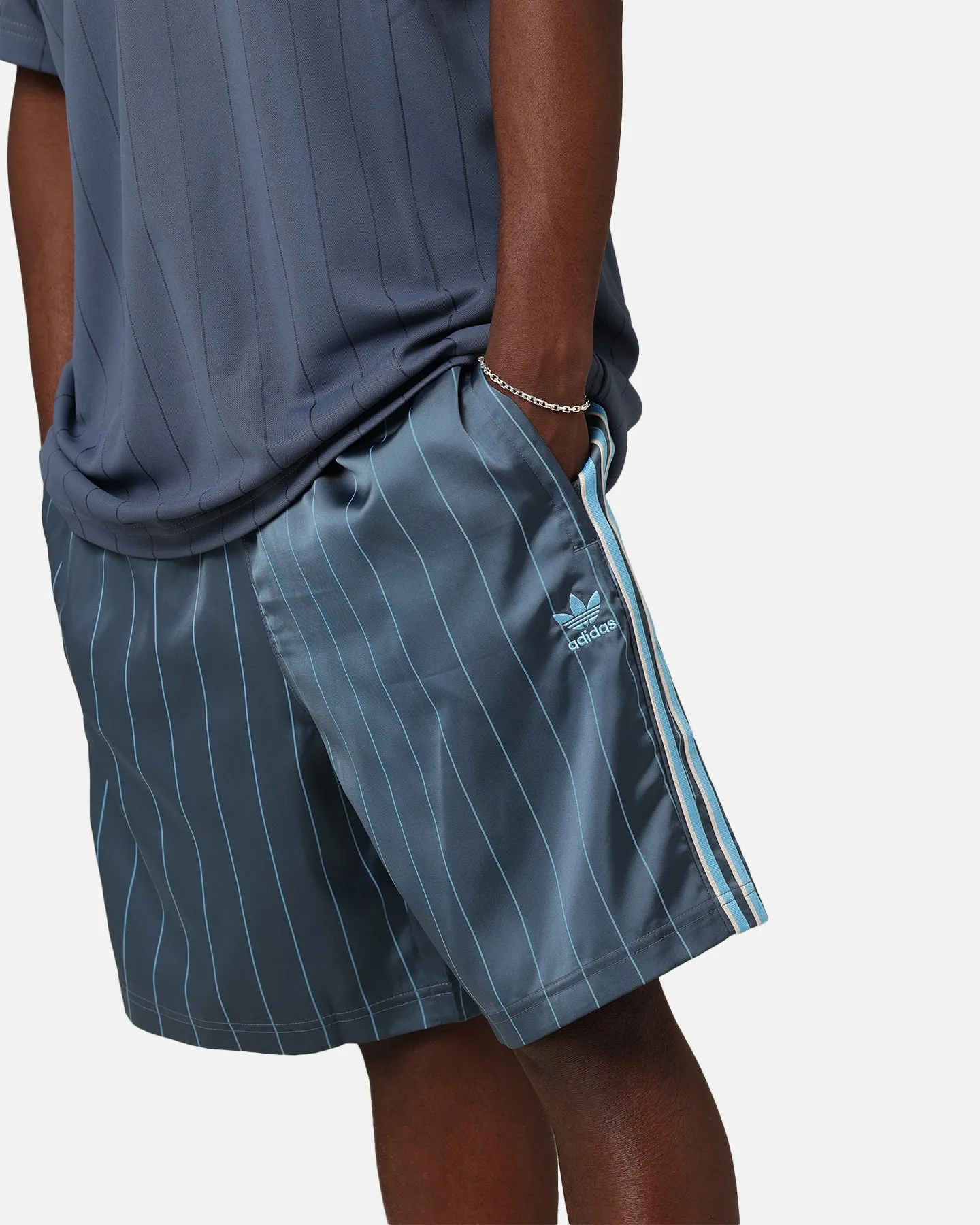 Adidas Pinstripe Sprinter Shorts Preloved Ink sold by Culture Kings product image thumbnail 4