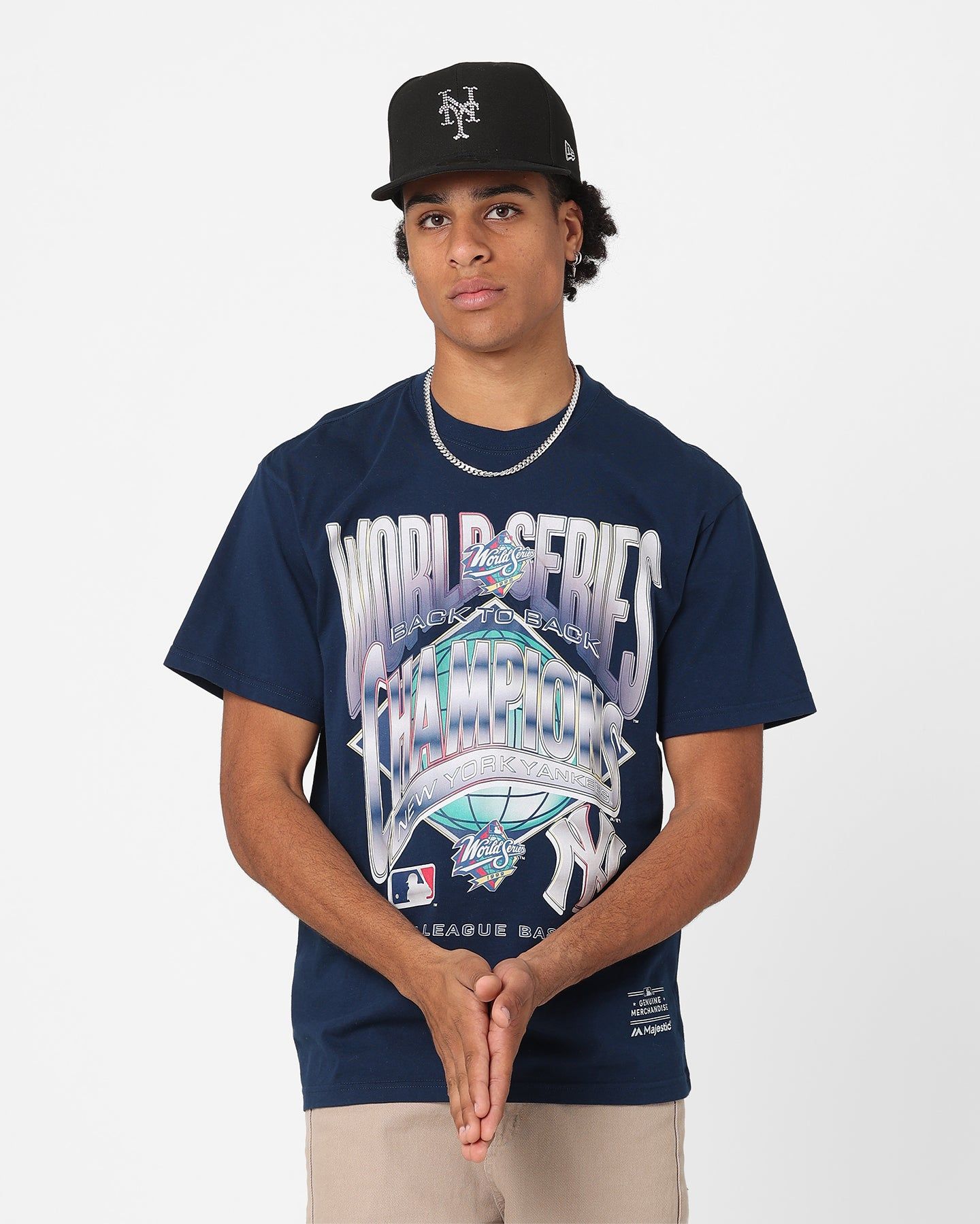 Majestic Athletic New York Yankees World Series Champ T-Shirt Faded Navy sold by Culture Kings