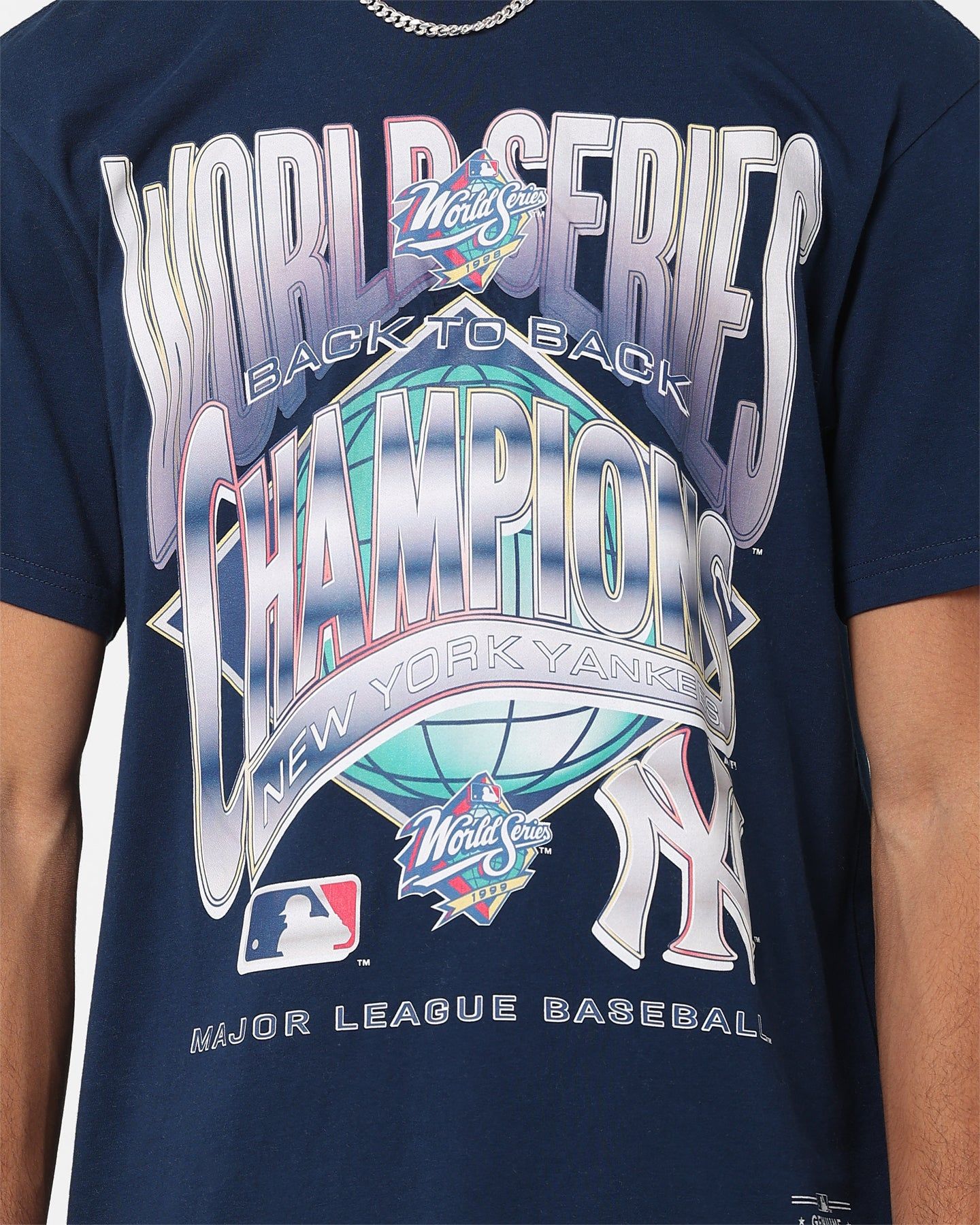 Majestic Athletic New York Yankees World Series Champ T-Shirt Faded Navy sold by Culture Kings product image thumbnail 3