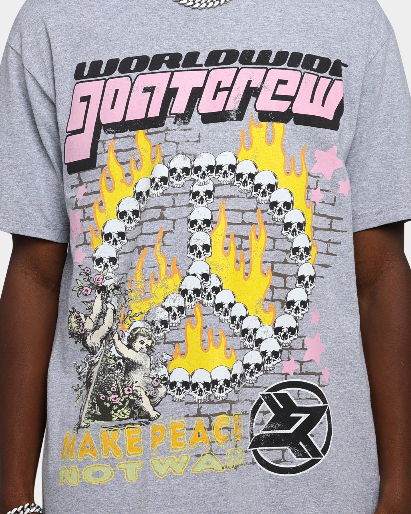 Goat Crew Make Peace T-Shirt Grey sold by Culture Kings product image thumbnail 3